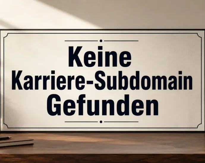 keine karriere-subdomain gefunden